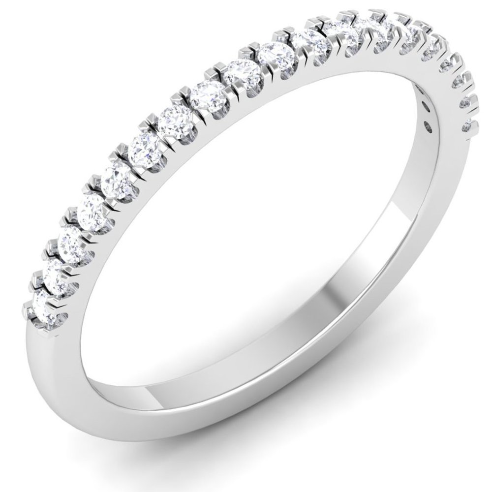 0.30 CTW Round Diamond Wedding Matching Band 14k Gold